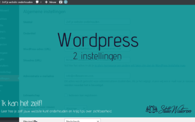 WordPress – 2: Instellingen